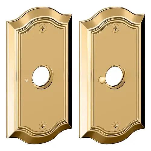 5" Bethpage Privacy Rose Pair Lifetime Brass Finish