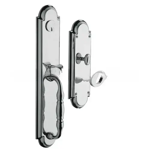 Right Hand Hamilton Double Cylinder Entry Mortise Trim Bright Chrome Finish