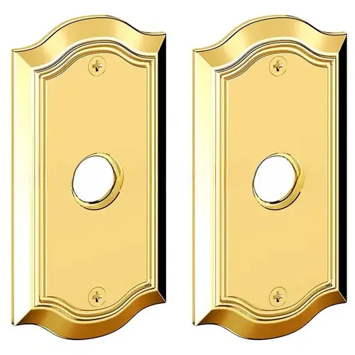 5" Bethpage Full Dummy Rose Pair Unlacquered Brass Finish