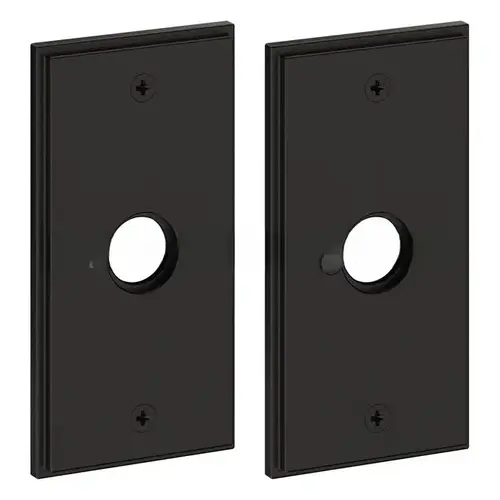 5" Hollywood Hills Privacy Rose Pair Distressed Oil Rubbed Bronze Finish