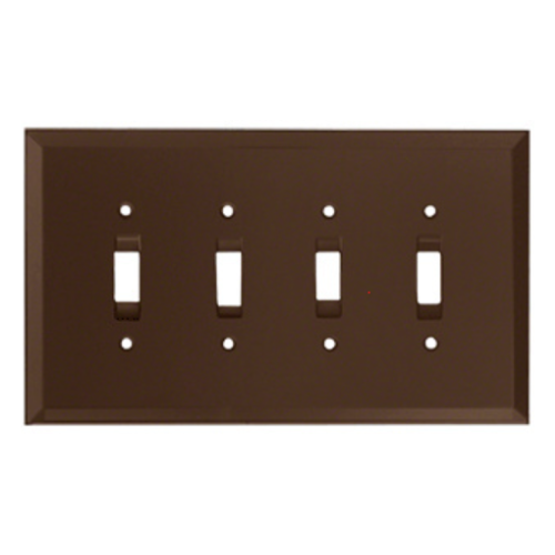 CRL GMP11B Bronze Quad Toggle Glass Mirror Plate Buy Now