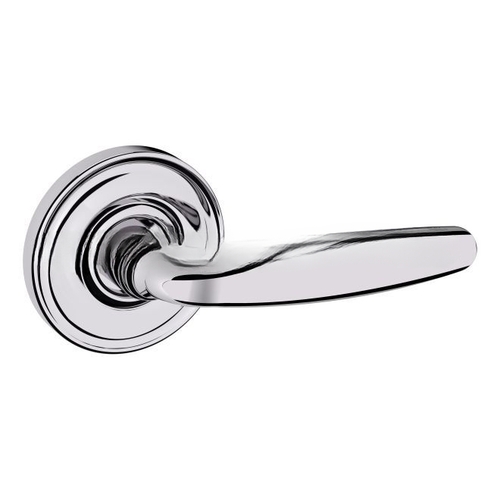 Preconfigured 5106 Lever with 5048 Rose Left Hand Half Dummy Lock Bright Chrome Finish - Baldwin Quickship Item *