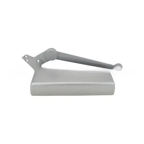 Right Hand Size 6 Parallel Arm Push Side Mounting Regular Door Closer with TBSRT Thru Bolts 689 Aluminum Finish
