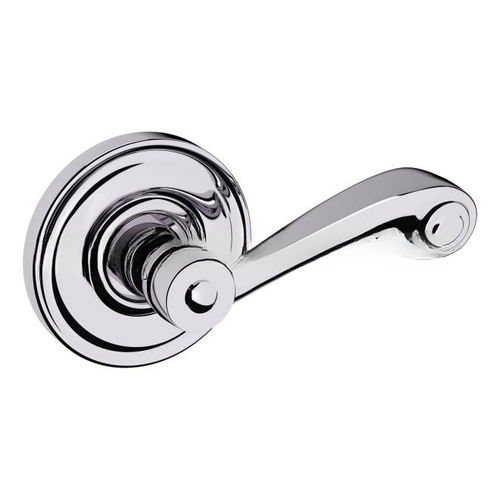 Preconfigured 5103 Lever with 5048 Rose Right Hand Half Dummy Lock Bright Chrome Finish - Baldwin Quickship Item *