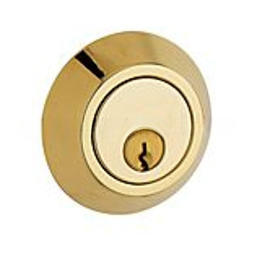 Contemporary 2-1/8" Single Cylinder Deadbolt Lifetime Brass By Bright Chrome Finish