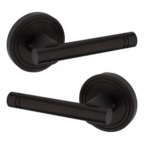 Preconfigured 5138 Lever with 5047 Rose Full Dummy Lock Oil Rubbed Bronze Finish - Baldwin Quickship Item *