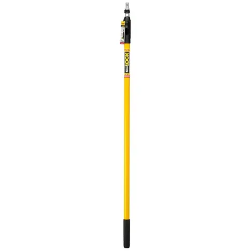 Purdy 140855648 POWER LOCK Extension Pole, 1-5/16 in Dia, 4 to 8 ft L, Aluminum/Fiberglass, Rubber Handle
