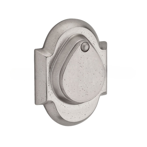 Baldwin Reserve DCRAD492 Double Cylinder Rustic Arch Deadbolt with 6AL Latch and Dual Strike White Bronze Finish