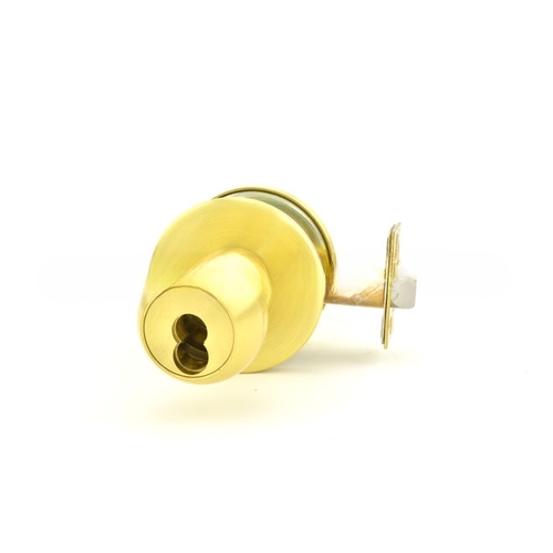 8K Series 2-3/4" Backset 7 Pin Entry 4 Knob and A Rose ANSI Strike Less Core Satin Brass Finish