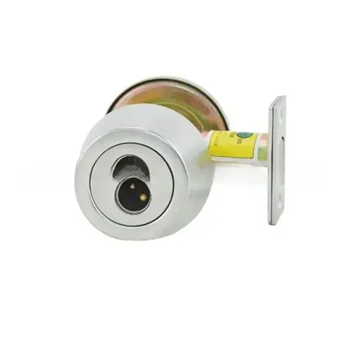 Stanley Best 7T37KSTK626 7T Series 2-3/4" Backset 7 Pin Single Cylinder Deadbolt Standard Strike Less Core Satin Chrome Finish