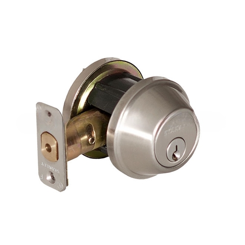 Single Cylinder Deadbolt Satin Nickel Finish