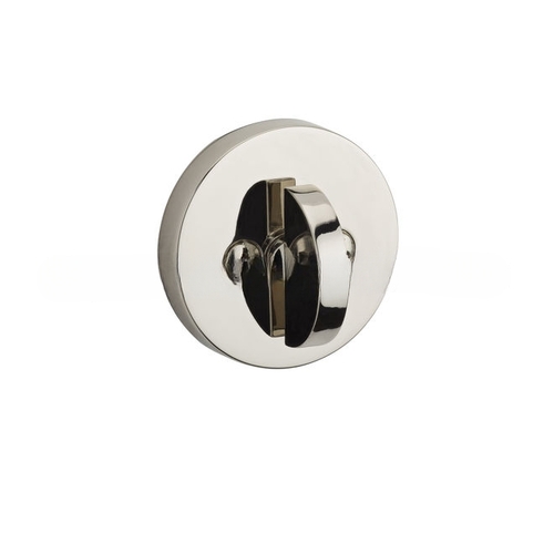 Patio Contemporary Round Deadbolt with 6AL Latch and Dual Strike Bright Chrome Finish