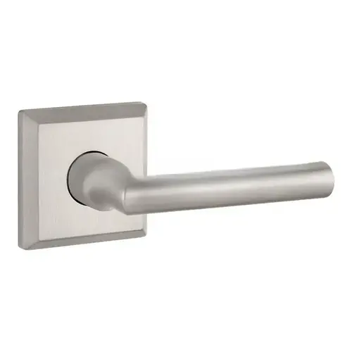 Full Dummy Tube Lever and Traditional Square Rose Satin Nickel Finish