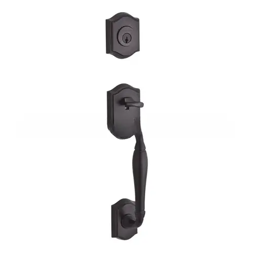 Full Dummy Westcliff Handleset Traditional Knob and Traditional Square Rose Venetian Bronze Finish