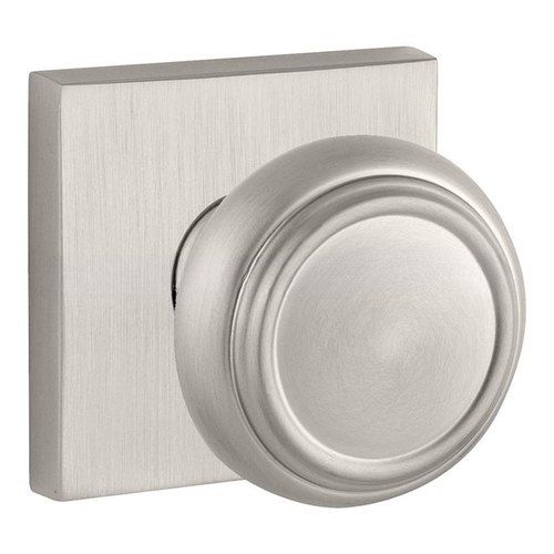 Full Dummy Taper Lever and Contemporary Square Rose Satin Nickel Finish