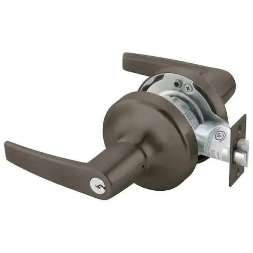 Office Entry Monroe Lever Grade 1 Cylindrical Lock with Para Keyway Oil Rubbed Bronze Finish