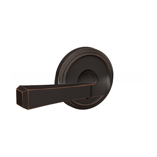 Rivington Lever with Indy Rose Non Turning Dummy Lock Aged Bronze Finish