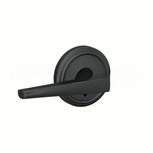 Eller Lever with Indy Rose Non Turning Dummy Lock Matte Black Finish