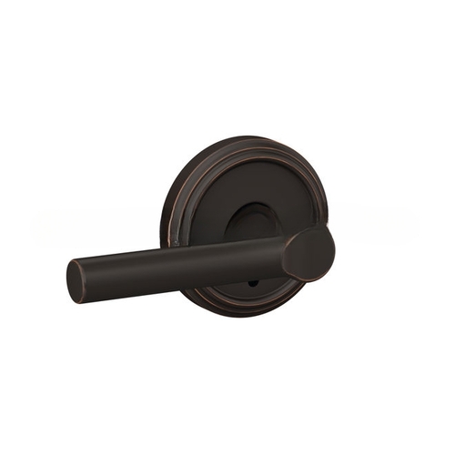 Broadway Lever with Indy Rose Non Turning Dummy Lock Aged Bronze Finish