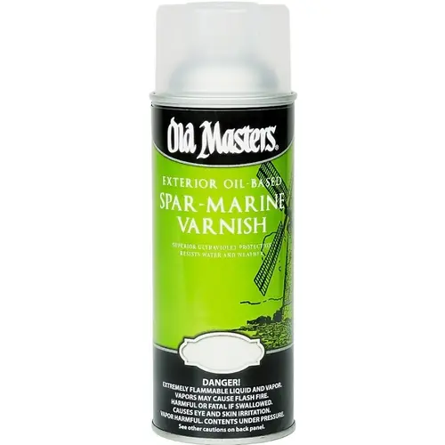 Marine Spar Varnish Spray Gloss Clear Oil-Based 12.8 oz Clear