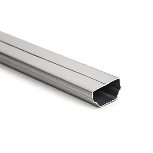 1/2" Dual Seal Aluminum Spacer Bar - Clear Anodized  23" Length