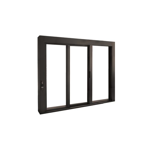 Manual Deluxe Sliding Window - OXO - Dark Black/Bronze Anodized