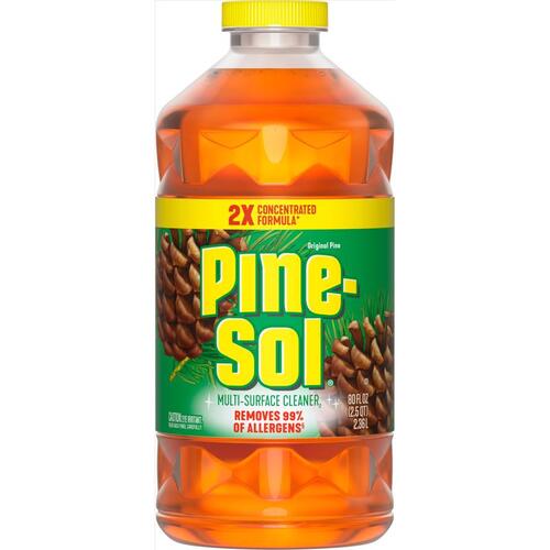 Pine-Sol 4129460160 Multi-Surface Cleaner Pine Scent Concentrated Liquid 80 fl. oz.