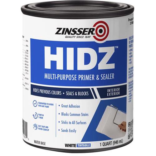 Hidz Multi-Purpose Primer & Sealer / Interior & Exterior / Water-Based - Quart White