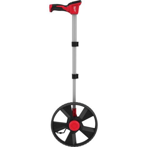 48-22-5012 Measuring Wheel, 9999 ft, 12 in Wheel, Aluminum, Black/Red