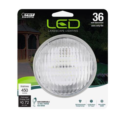 LED Floodlight Bulb PAR36 G23 Warm White 36 Watt Equivalence Clear