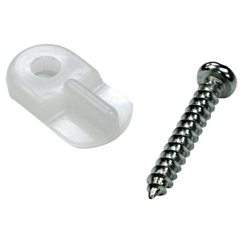 Screen/Storm Door Clip Turn Button Clear Plastic Clear - pack of 10