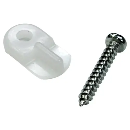 Screen/Storm Door Clip Turn Button Clear Plastic Clear - pack of 10