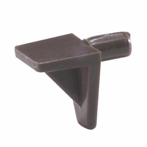 Shelf Clips 0.6" H X 0.39" W X .39" D Brown Plastic Brown