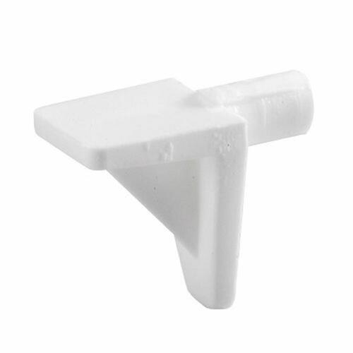 Shelf Clips 0.6" H X 0.39" W X .39" D White Plastic White