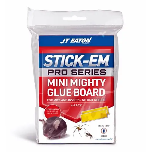 Board Trap Stick-Em Pro Series Mini Glue For Insects and Mice - pack of 24