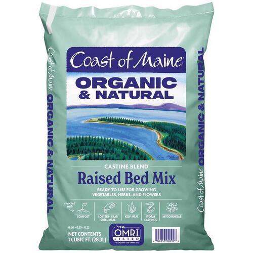 Coast of Maine CA1000 Raised Bed Mix - Castine Blend Organic 1-Cubic Foot