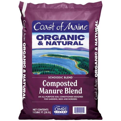 Coast of Maine S1 Manure Schoodic Blend Organic Cow 1 cu ft 2 ft