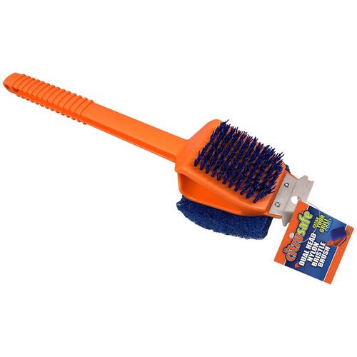 Dual Head Nylon Bristle Grill Brush