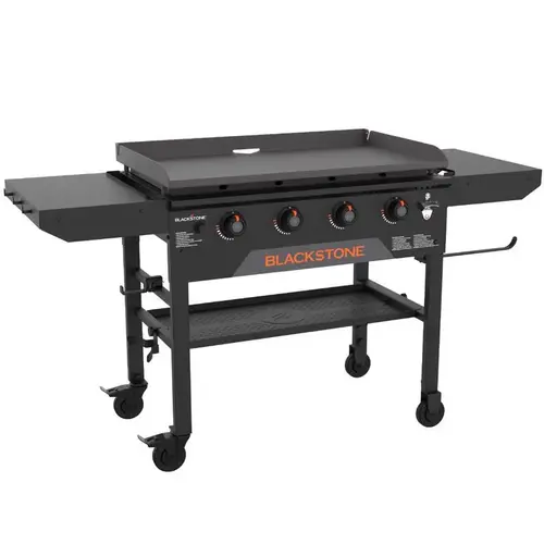 Outdoor Griddle 4 Burner Liquid Propane Black Black