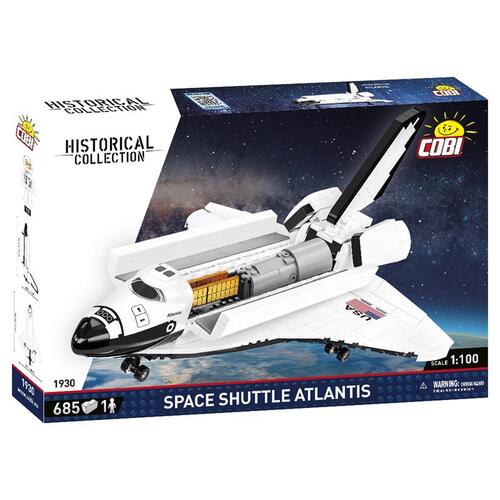 Cobi COBI-1930 Block Set Space Shuttle Atlantis Black/White 685 pc Black/White