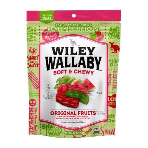 Wiley Wallaby 121190 Licorice Original Fruits 10 oz