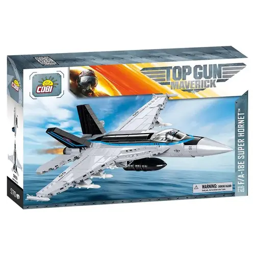 Block Set Top Gun F/A-18E Super Hornet Plastic Multicolored 570 pc Multicolored