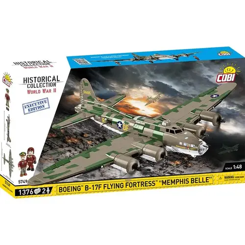 Block Set Boeing B-17F Plastic Multicolored 1376 pc Multicolored