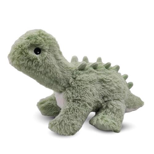 Warmies CP-DIN-4 Stuffed Animal Long Neck Dinosaur Plush Green Green