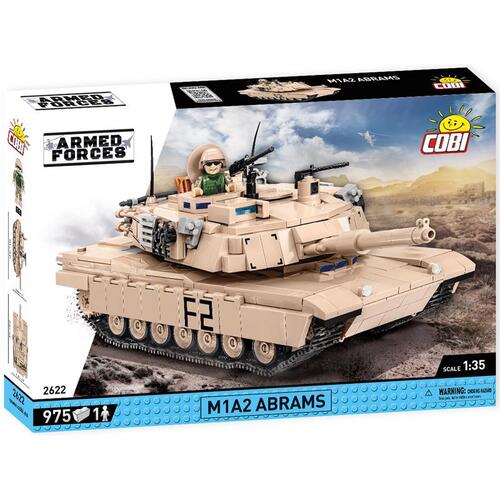 Cobi COBI-2622 Block Set M1A2 Abrams Plastic Cream 975 pc Cream