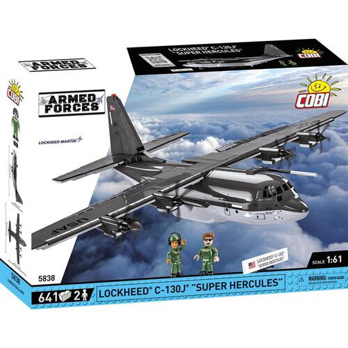 Block Set Lockheed C-130J Gray 643 pc Gray