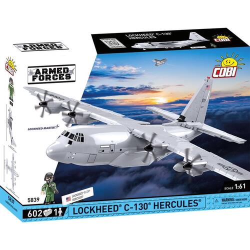 Block Set Lockheed C-130 Plastic White 602 pc White