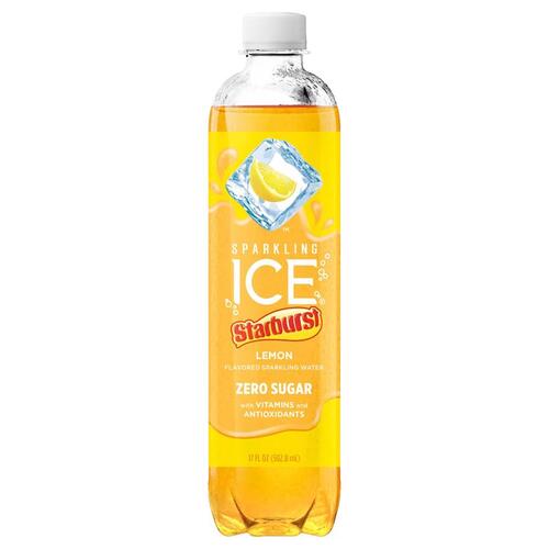 Sparkling Ice FG00537 Carbonated Water Starburst Lemon 17 oz