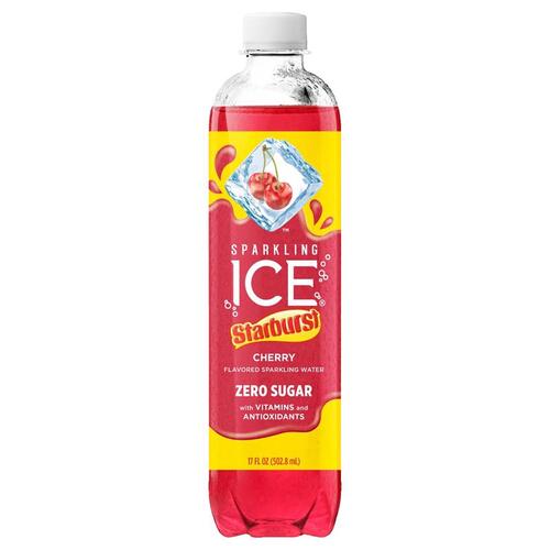 Carbonated Water Starburst Cherry 17 oz - pack of 12