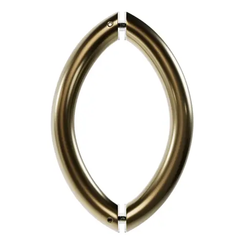 6 Inches Center To Center Arch Style Back To Back Shower Door Handle Polished Brass